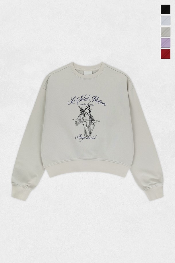 Le Soleil Matinee - 긴소매 티셔츠 - [기모 옵션] Celestial Grace Graphic Sweat Shirts (5컬러)