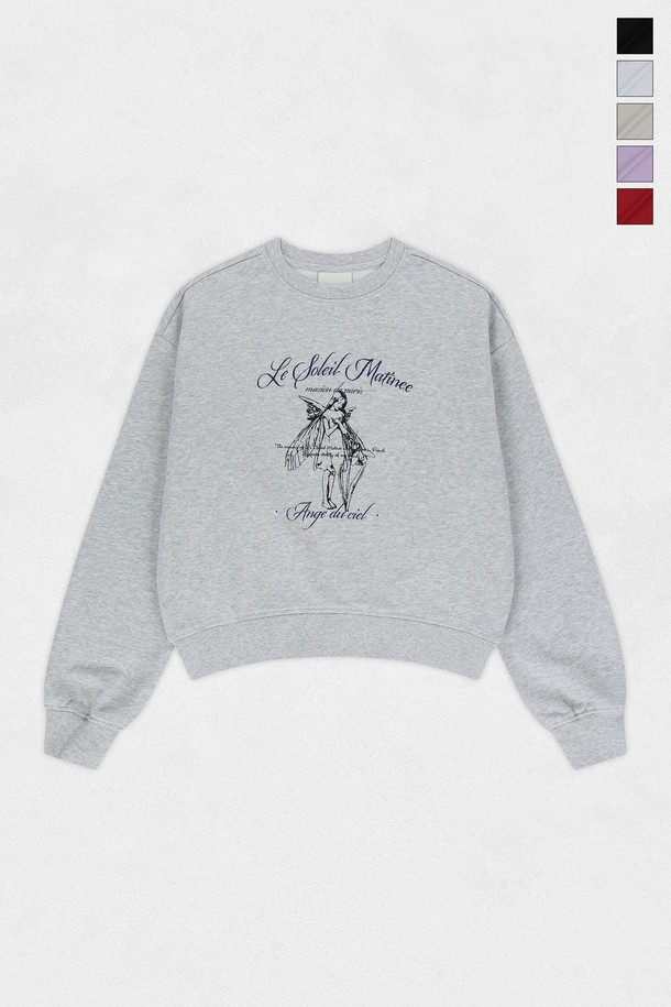 Le Soleil Matinee - 긴소매 티셔츠 - [기모 옵션] Celestial Grace Graphic Sweat Shirts (5컬러)