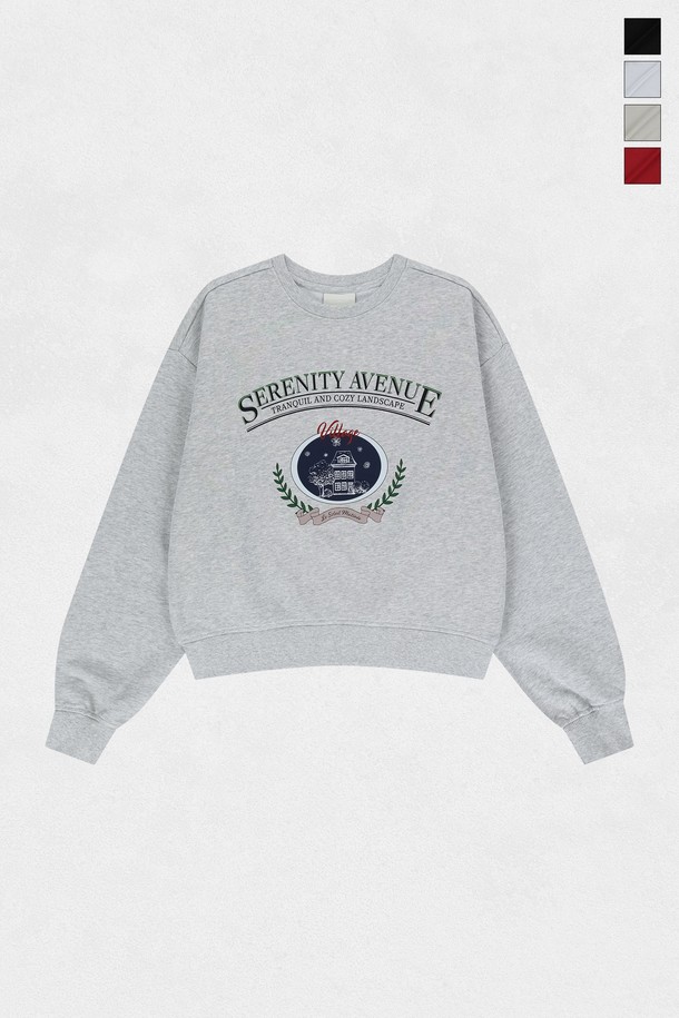 Le Soleil Matinee - 긴소매 티셔츠 - [기모 옵션] Serenity Haven Graphic Sweat Shirts (4컬러)