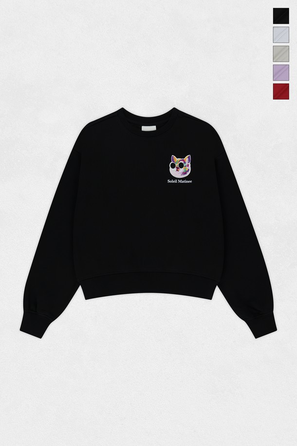 Le Soleil Matinee - 긴소매 티셔츠 - [기모 옵션] Mini Fancy Kitty Wapen Sweat Shirts (5컬러)