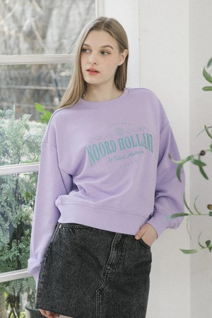 Noord Holland Rose Sweat Shirts [LAVENDER]