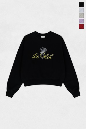 [기모 옵션] Vintage Vase Graphic Sweat Shirts (5컬러)