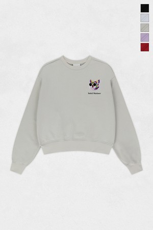 [기모 옵션] Mini Fancy Kitty Wapen Sweat Shirts (5컬러)