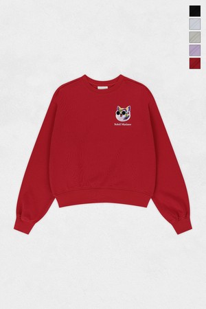 [기모 옵션] Mini Fancy Kitty Wapen Sweat Shirts (5컬러)