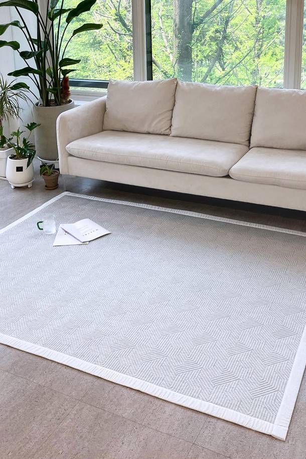 HANIL CARPET - 홈패브릭 - [한일카페트] 스노우 듀라론 쿨 냉감 여름 러그 200x300