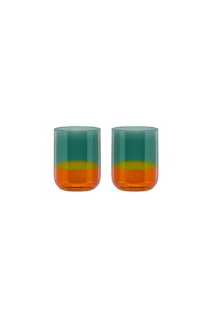 [리멤버] 엠버 글라스 유리컵 2개 세트 / Drinking glasses Ocean