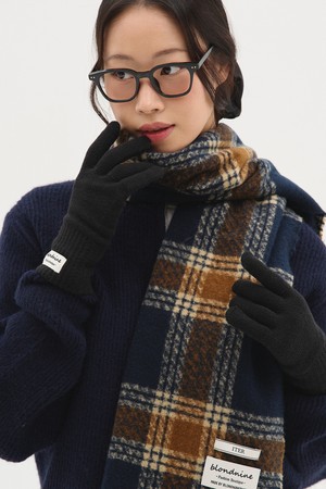 데일리 베이직 핑거홀 니트 장갑  9 COLOR