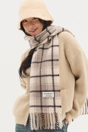 프리미엄 멀티 체크 머플러  5 COLOR