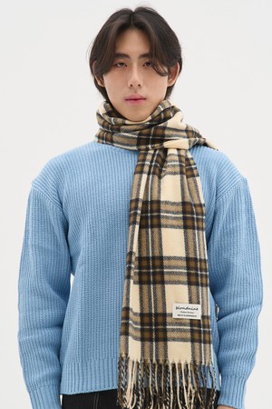 데일리 베이직 배색 체크 머플러 11 COLORS