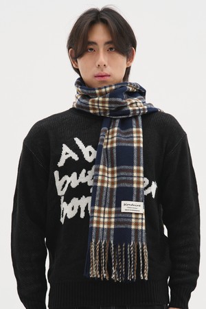 데일리 베이직 배색 체크 머플러 11 COLORS