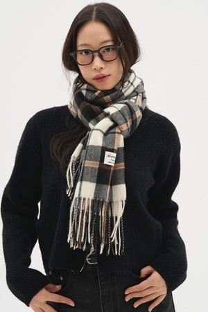 데일리 베이직 배색 체크 머플러 11 COLORS
