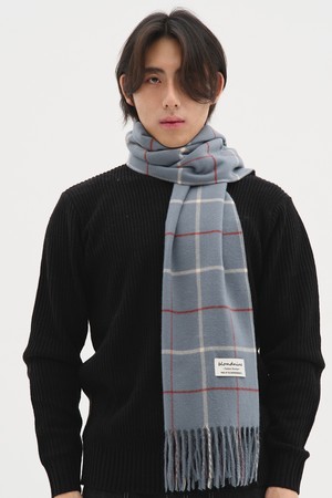 데일리 베이직 배색 체크 머플러 11 COLORS