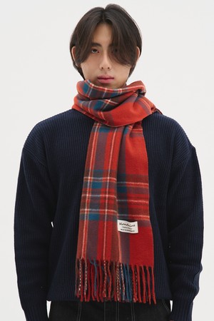 데일리 베이직 배색 체크 머플러 11 COLORS