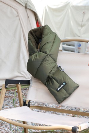 덕다운 패딩 머플러 캠핑 방한 목도리