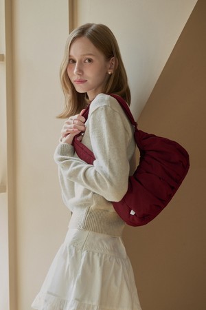 스몰 크루아상 크로스백 체리