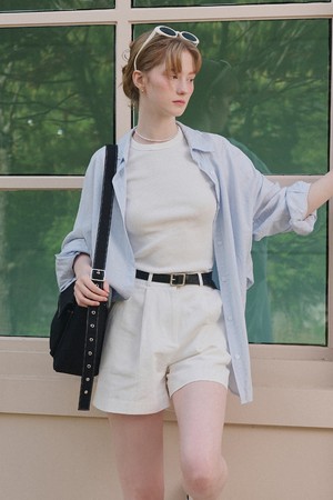 오버사이즈 카고 슬링백 블랙