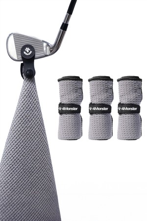 골프 수건 3종 세트 극세사 미니 타올 골프공 클리너