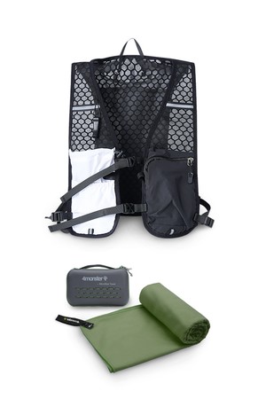 러닝 스타터 세트 러닝 조끼+마이크로화이바타월 XS