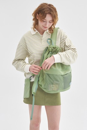 트래블러 백팩 라이트 초경량 나일론 스트링 백