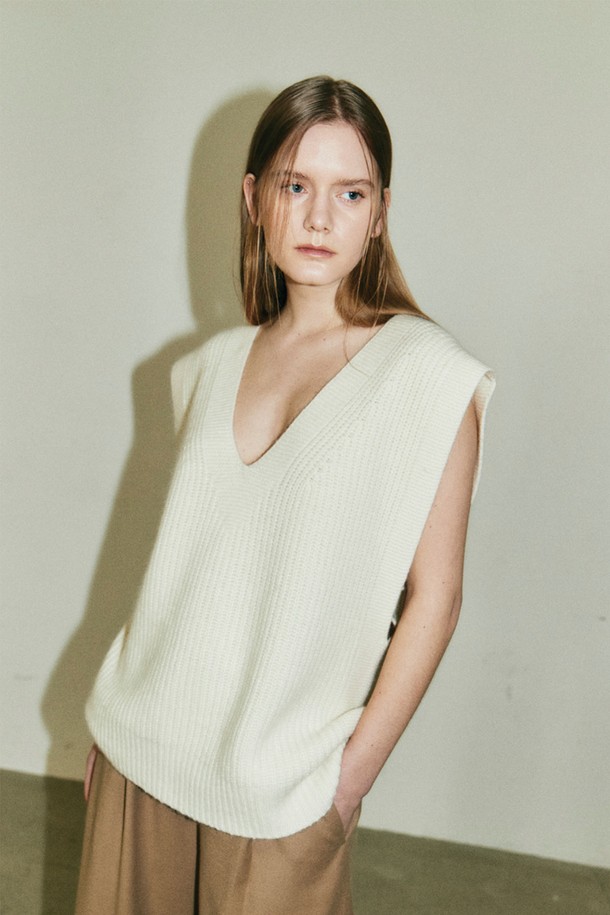 VIS Ā VIS  - 베스트 - FISHERMAN KNIT VEST