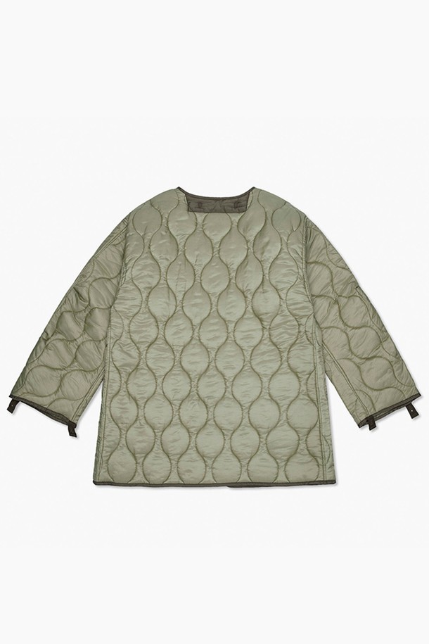 VIS Ā VIS  - 패딩 - QUILTED JACKET (OLIVE DRAB)