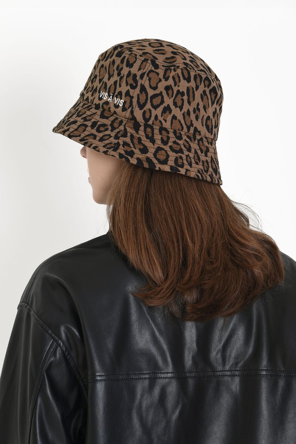 VIS Ā VIS  - 모자 - [리퍼브 상품] LEOPARD BUCKET HAT