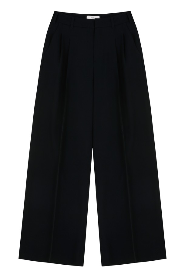 VIS Ā VIS  - 롱/미디팬츠 - WIDE LEG TROUSERS