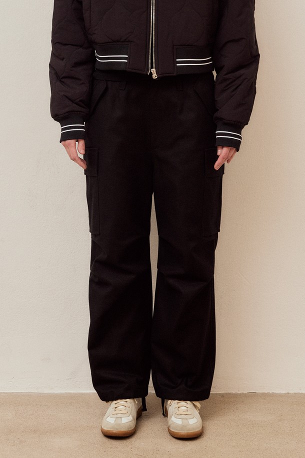 VIS Ā VIS  - 롱/미디팬츠 - M-65 FRENCH WORKER SERGE CARGO PANTS