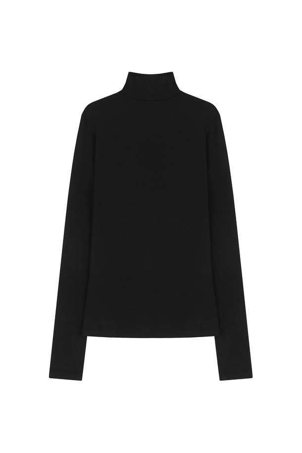 VIS Ā VIS  - 긴소매 티셔츠 - THUMBHOLE CUFF TURTLENECK JERSEY TOP