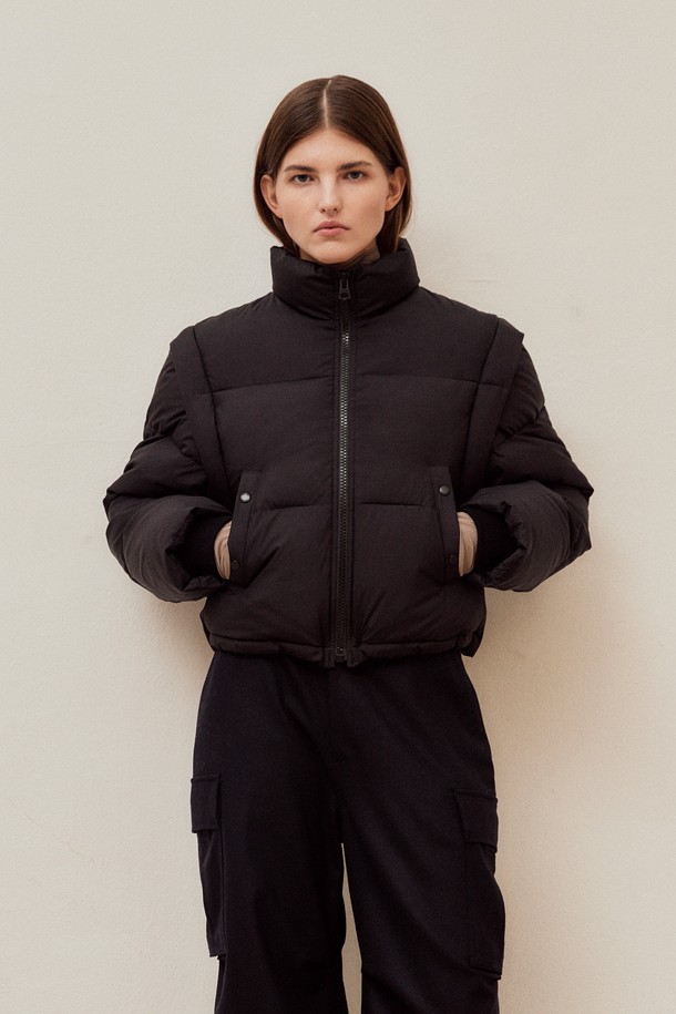 VIS Ā VIS  - 패딩 - CROPPED PUFFER JACKET