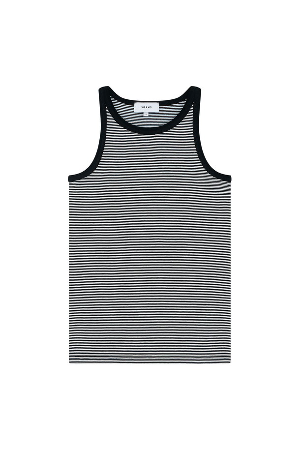 VIS Ā VIS  - 민소매티셔츠 - [SS24] BIOFUSION ORGANIC JERSEY STRIPE TANK TOP