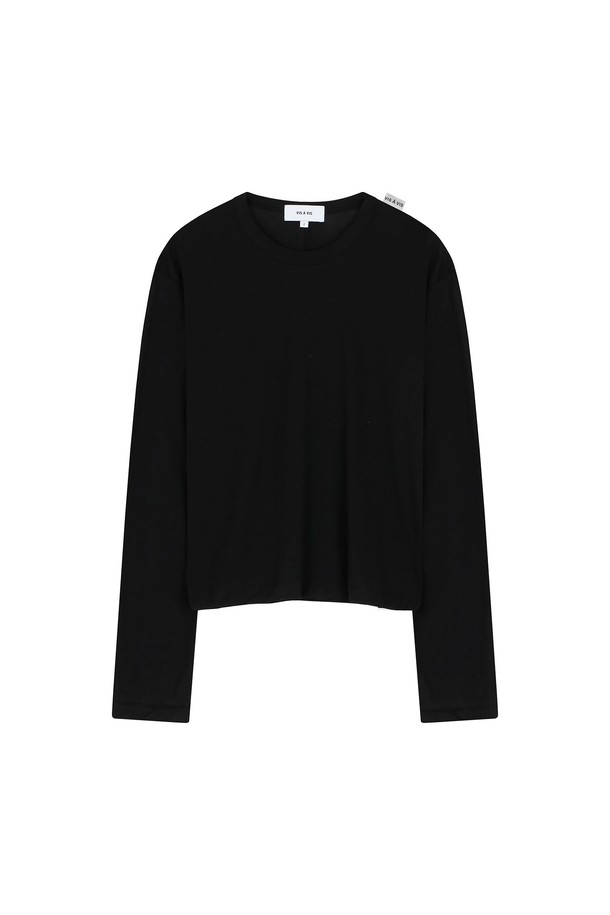 VIS Ā VIS  - 긴소매 티셔츠 - COTTON LS CENTER BACK SEAM TEE SHIRT (4COLORS)