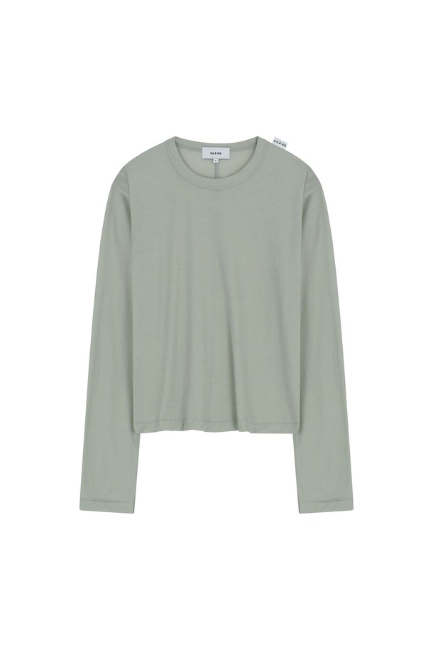 VIS Ā VIS  - 긴소매 티셔츠 - COTTON LS CENTER BACK SEAM TEE SHIRT (4COLORS)