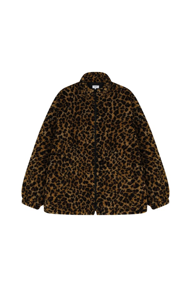 VIS Ā VIS  - 점퍼 - [FW24] LEOPARD OVERSIZED FLEECE ZIP UP JACKET