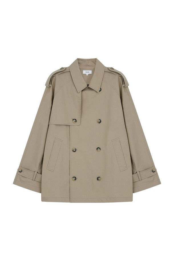 VIS Ā VIS  - 트렌치코트 - HALF LENGTH TRENCH COAT (BEIGE)