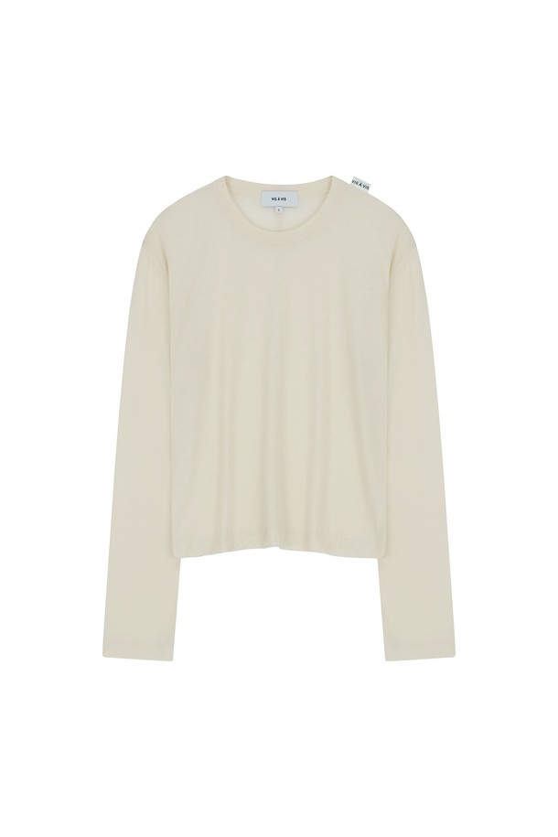 VIS Ā VIS  - 긴소매 티셔츠 - COTTON LS CENTER BACK SEAM TEE SHIRT (4COLORS)