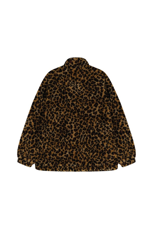 VIS Ā VIS  - 점퍼 - [FW24] LEOPARD OVERSIZED FLEECE ZIP UP JACKET