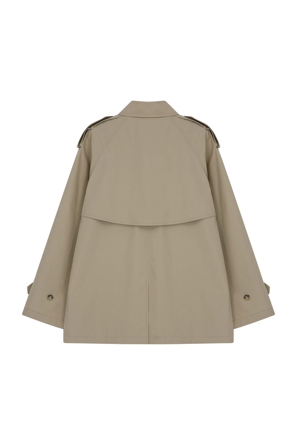 VIS Ā VIS  - 트렌치코트 - HALF LENGTH TRENCH COAT (BEIGE)