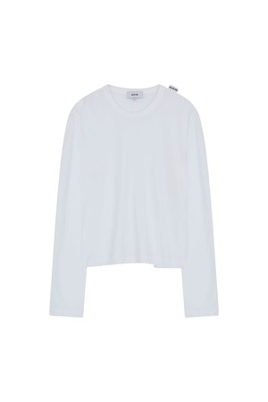 COTTON LS CENTER BACK SEAM TEE SHIRT (4COLORS)