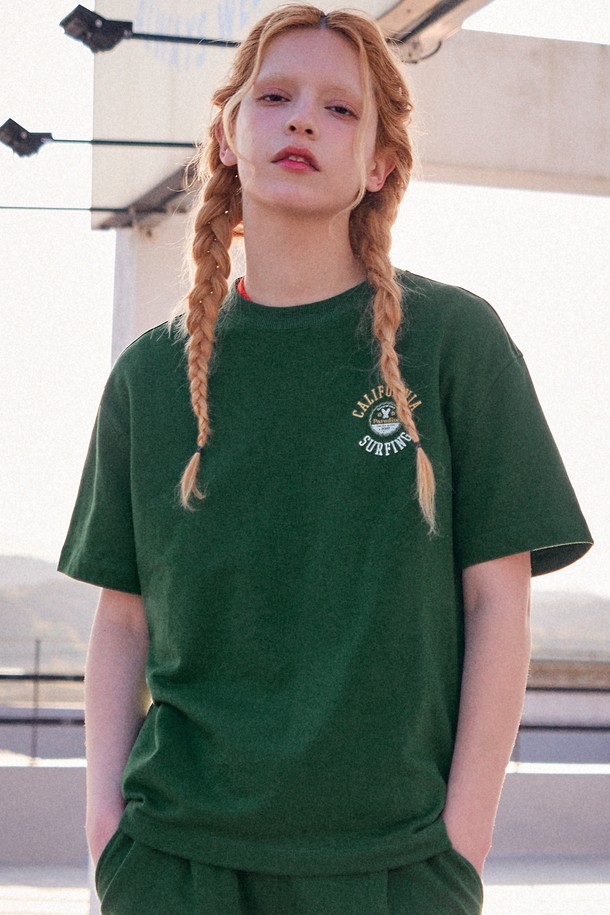 GENERAL IDEA - 반팔티셔츠 - [23SS] UNISEX 파라다이스 반팔 티셔츠 [GREEN] / SBC2U51030