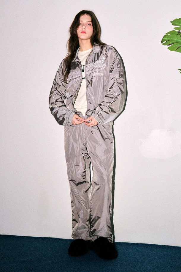 GENERAL IDEA - 점퍼 - [23FW] UNISEX 파이핑 트랙 세트 [GREY] / SBC3U55001SET