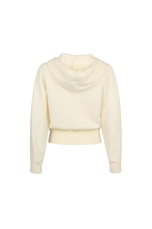 GENERAL IDEA - 자켓 - [24SS] WOMAN GNRL 에센셜 후드 집업 [IVORY] / WBD1L04507