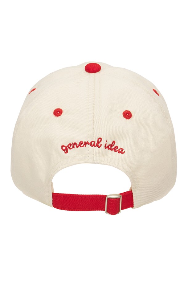 GENERAL IDEA - 모자 - [23SS] WOMAN 뮤지엄 컬러 볼캡 [RED] / WBC2L91507