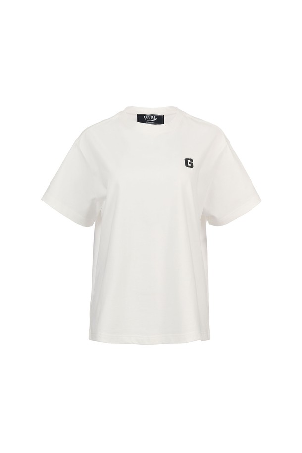 GENERAL IDEA - 반팔티셔츠 - [23FW] UNISEX GNRL 반팔 티셔츠 [WHITE] / SBC3U01002