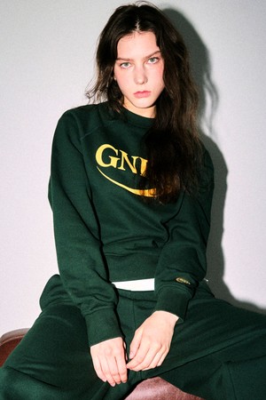 [23FW] UNISEX GNRL 래글런 맨투맨 [GREEN] / SBC3U02006