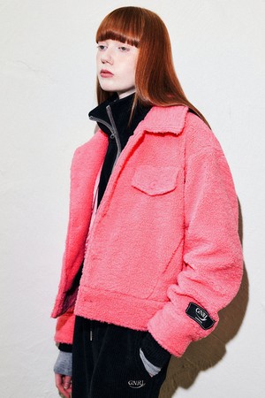 [23FW] UNISEX 컬러팝 부클 카라 점퍼 [PINK] / SBC3U07004