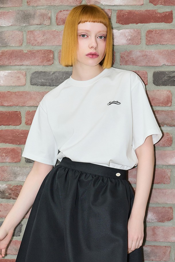 GENERAL IDEA - 반팔티셔츠 - [24SS] UNISEX 맨하탄 반팔 티셔츠 [WHITE] / SBD2U01013