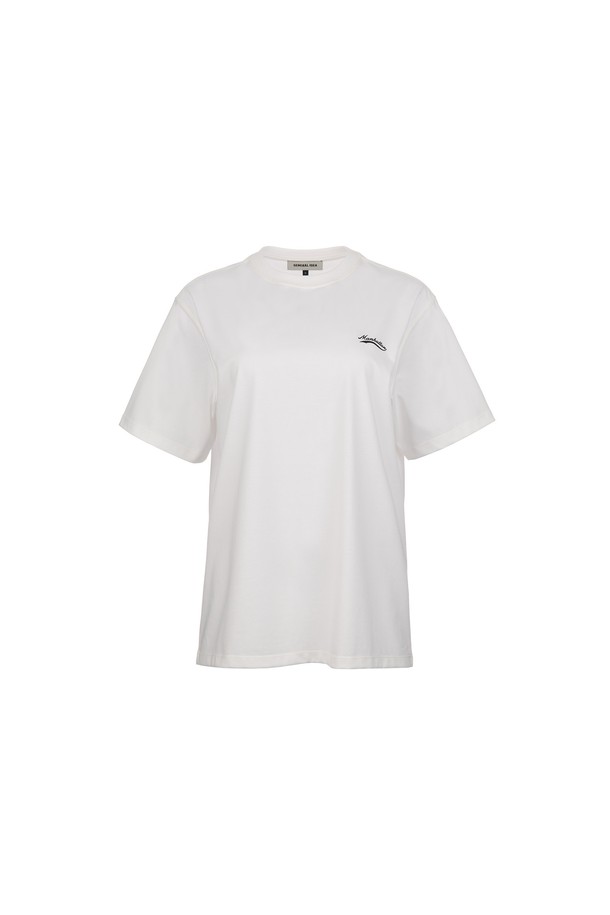 GENERAL IDEA - 반팔티셔츠 - [24SS] UNISEX 맨하탄 반팔 티셔츠 [WHITE] / SBD2U01013