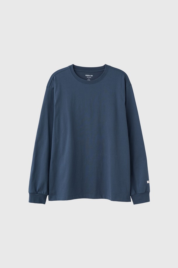 GENERAL IDEA - 긴팔티셔츠 - [25SS] UNISEX 쿨링 롱 슬리브 티 [DUST BLUE] / SBE1U01004