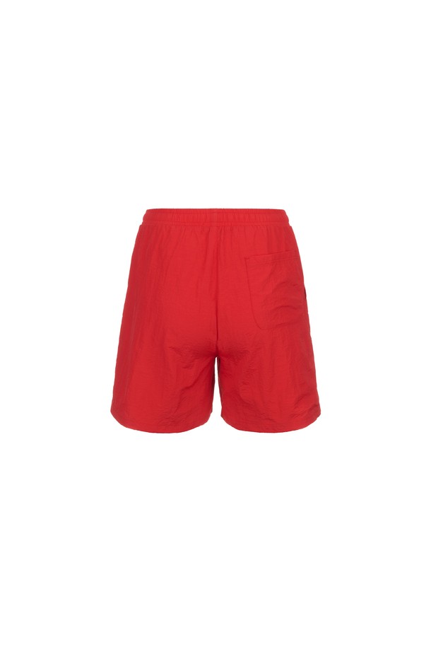 GENERAL IDEA - 하프팬츠 - [24SS] UNISEX 베이직 밴딩 쇼츠 [RED] / SBD2U12006